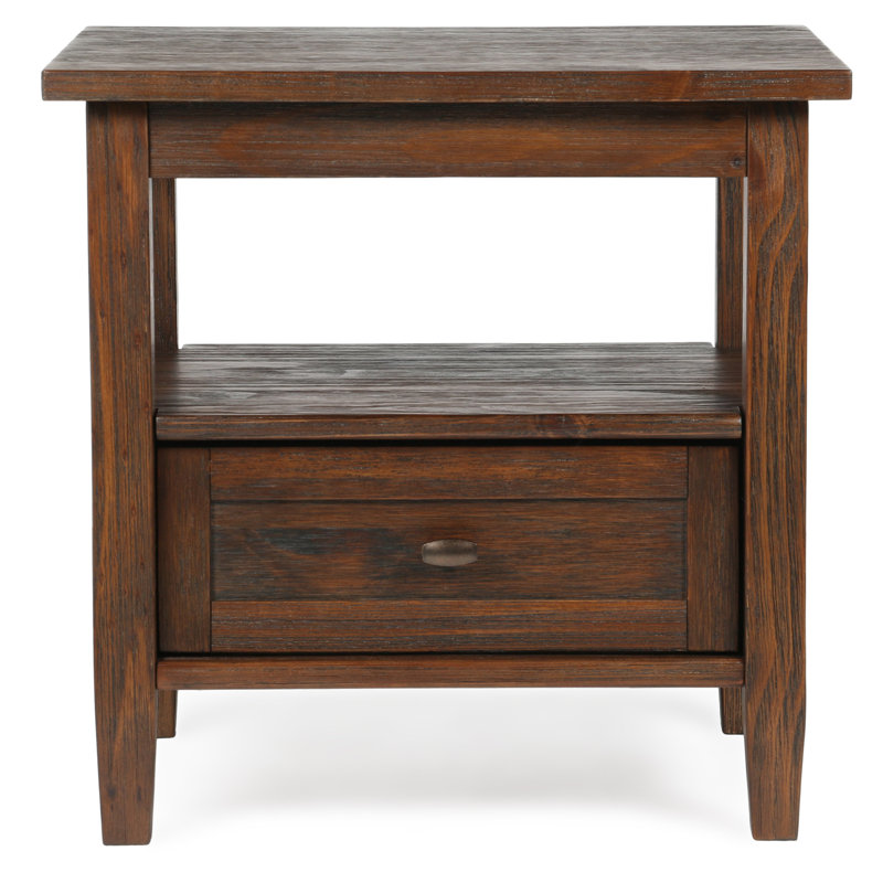 Lark Manor Nortonville Solid Wood End Table with Storage & Reviews ...